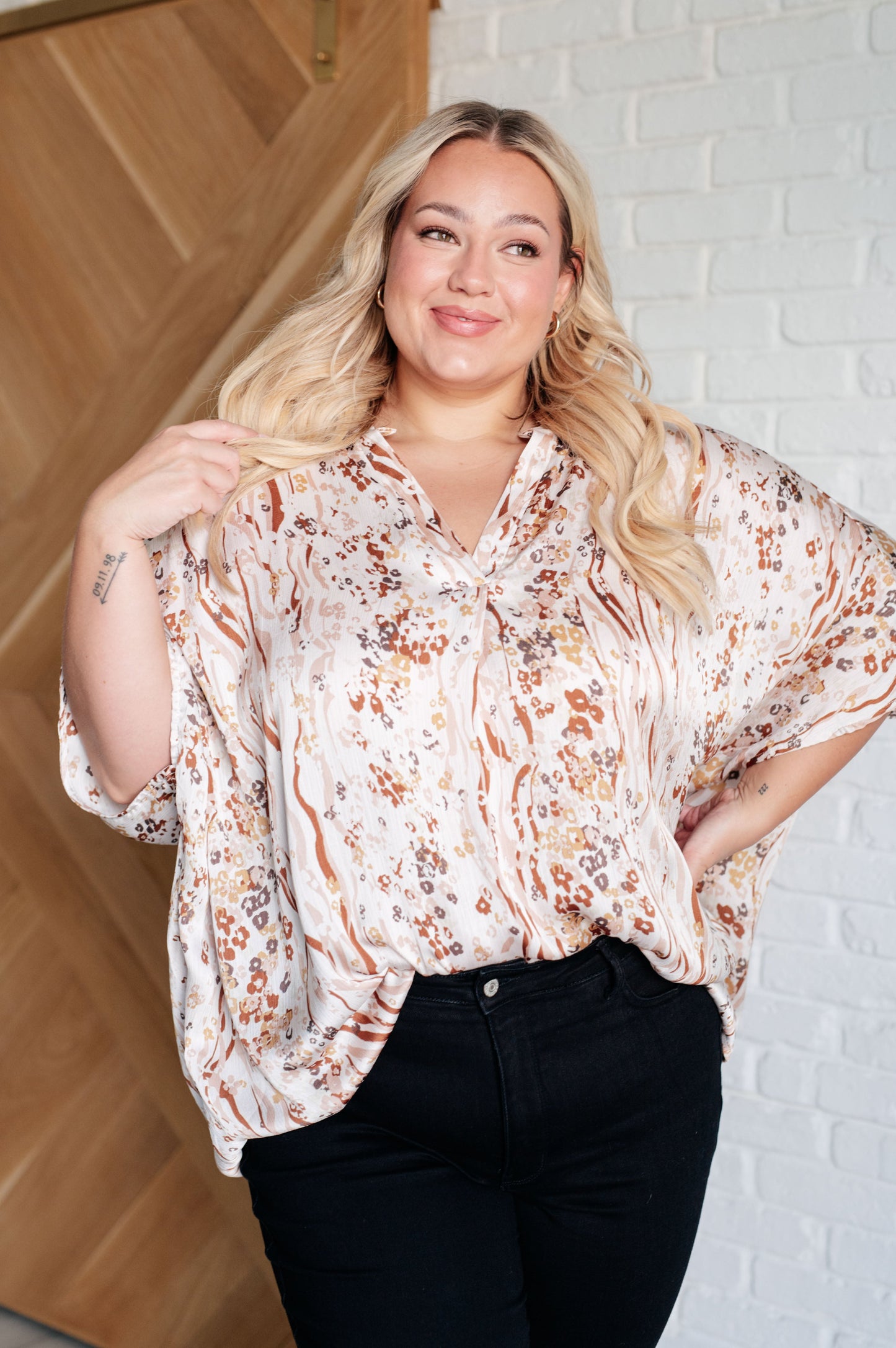 Top con estampado mixto Take a Chance