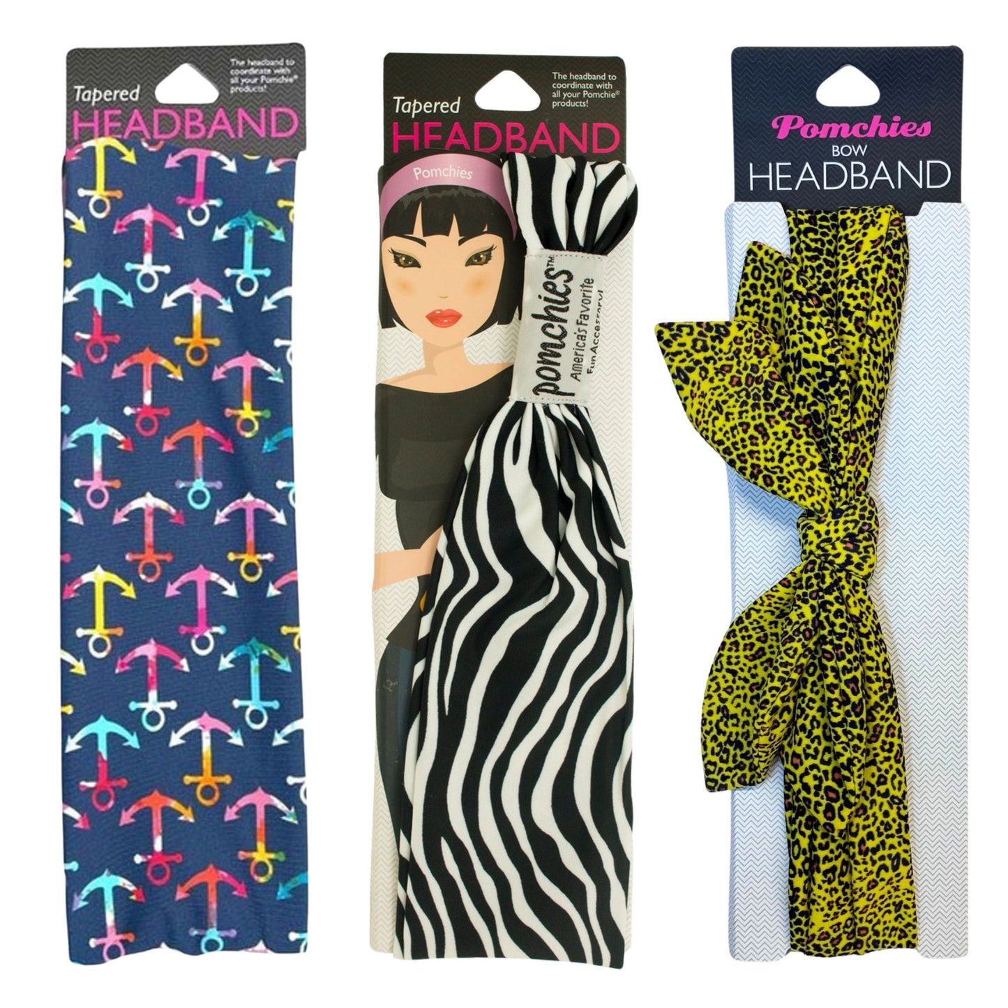 Tapered and Twisted Bow Headbands | Yoga Gym Workout Hairband Hair Accessory