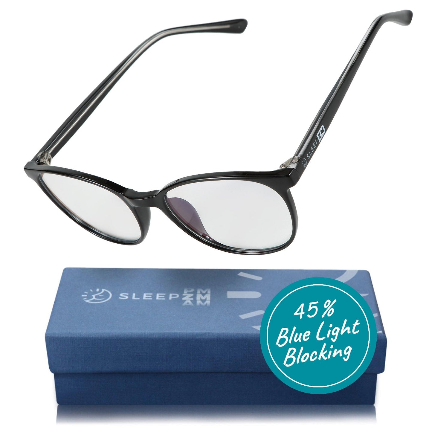 Day-Time Taylor Kids Blue Light Blocking Glasses - Black
