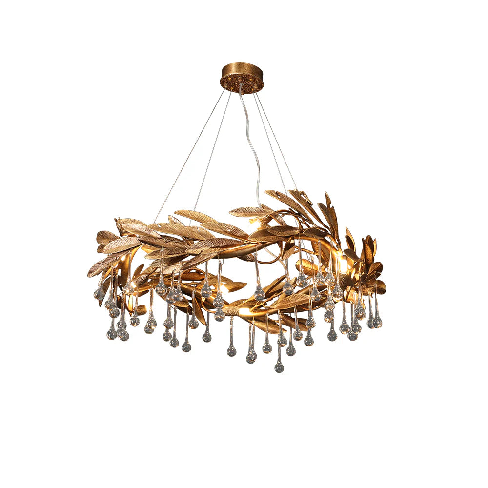 Candelabro Lágrima de Cristal con Aspas