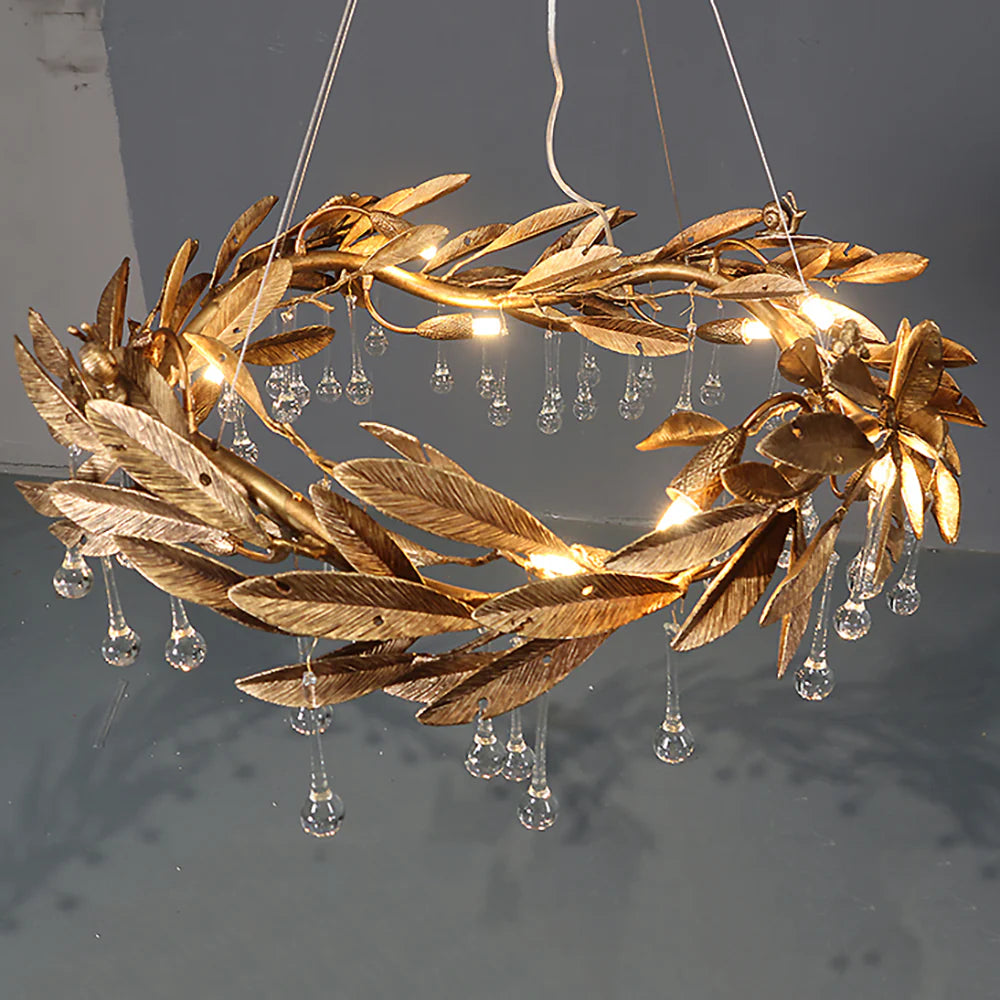 Candelabro Lágrima de Cristal con Aspas