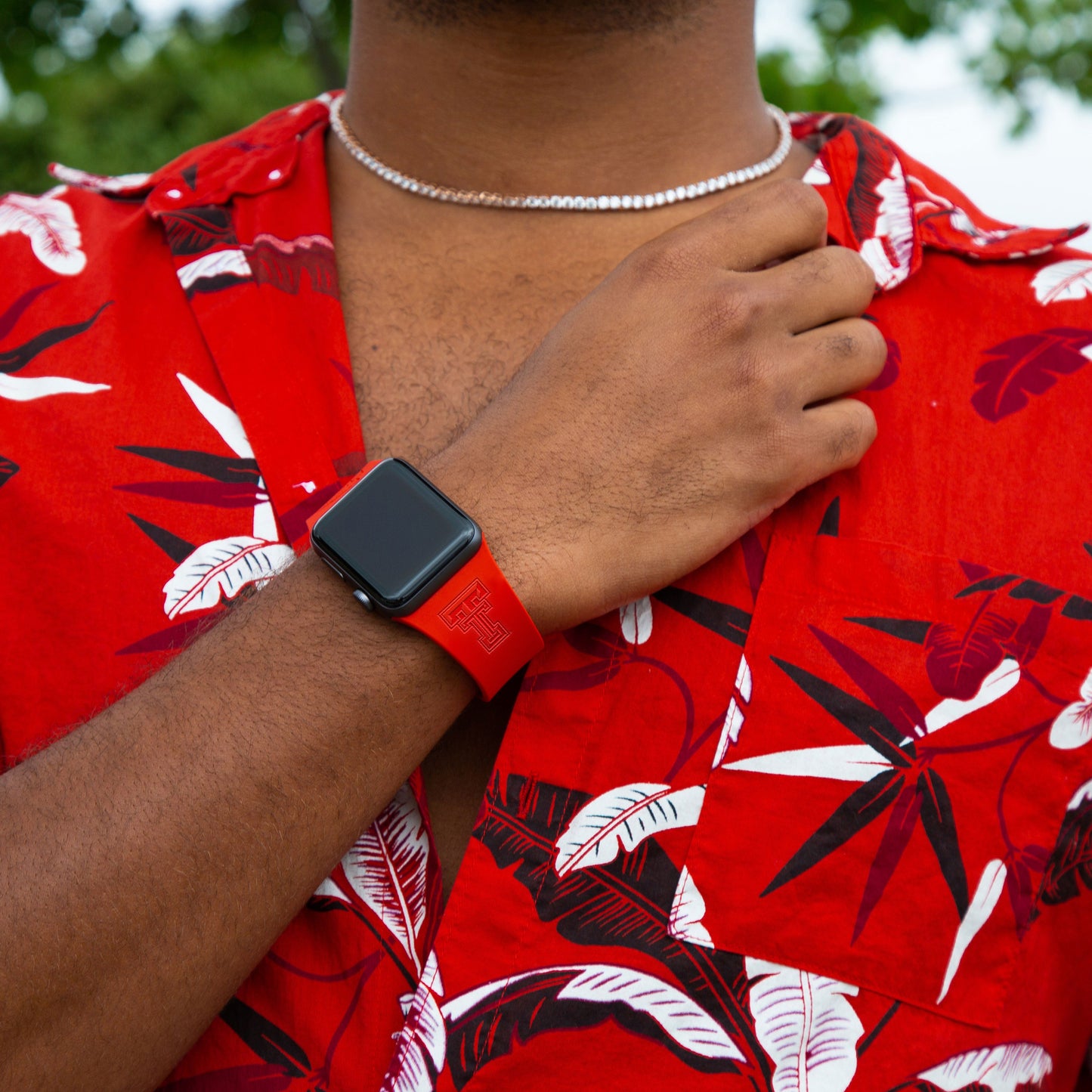 Texas Tech Red Raiders Engraved Apple Watch Band