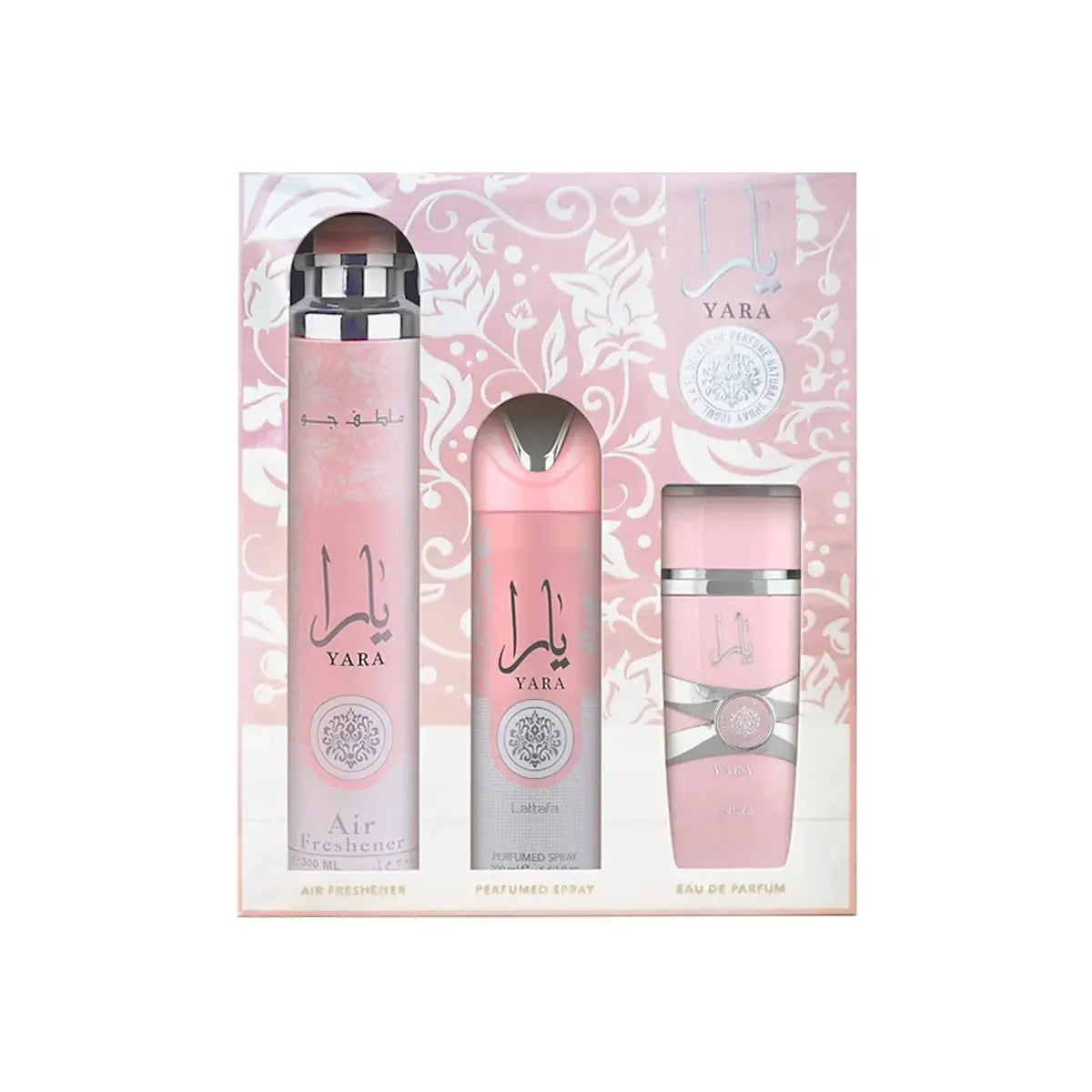 The Yara By Lattafa For Women EDP Spray (3pc Gift Set)