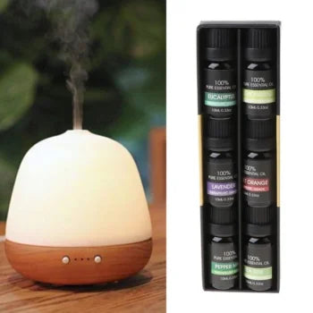 Set de 6 aceites esenciales 100% puros de grado terapéutico