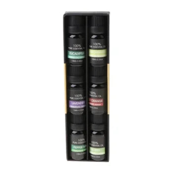 Set de 6 aceites esenciales 100% puros de grado terapéutico