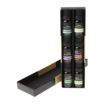 Set de 6 aceites esenciales 100% puros de grado terapéutico