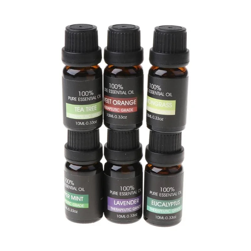 Set de 6 aceites esenciales 100% puros de grado terapéutico