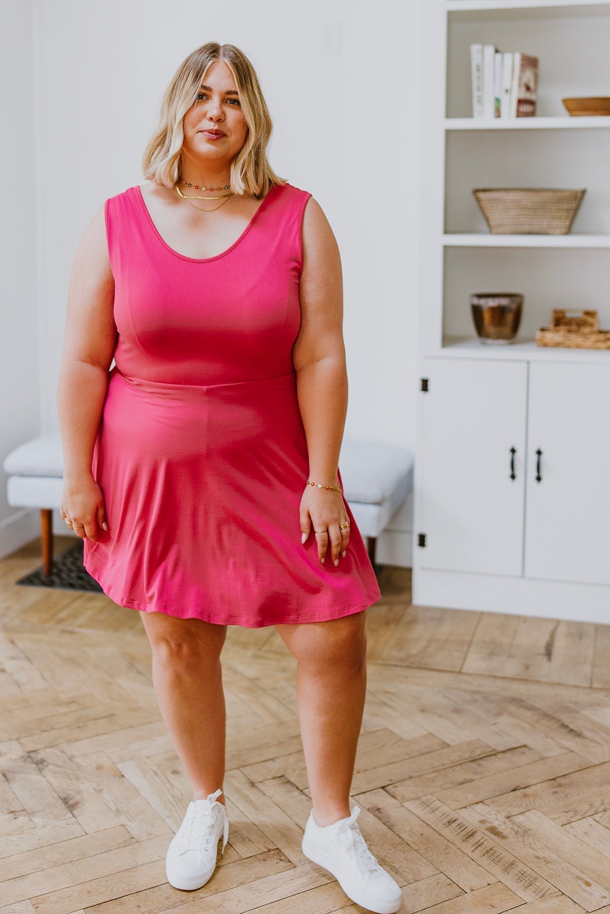 Vestido Skort Sin Mangas Think Pink