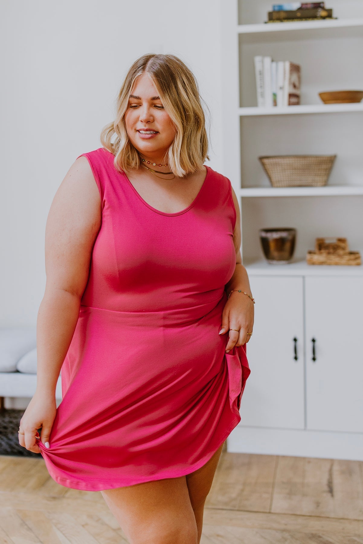Vestido Skort Sin Mangas Think Pink