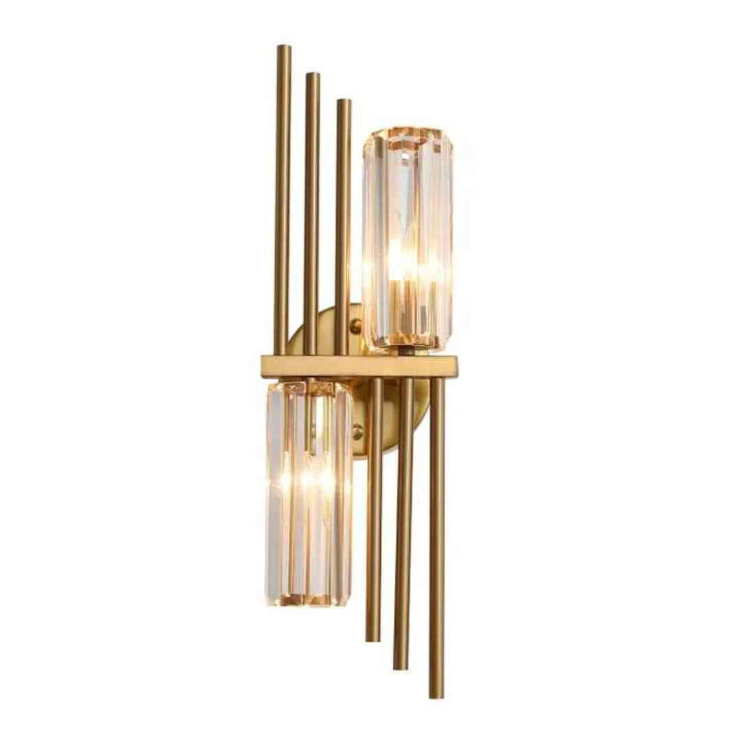 Tres apliques de cristal
