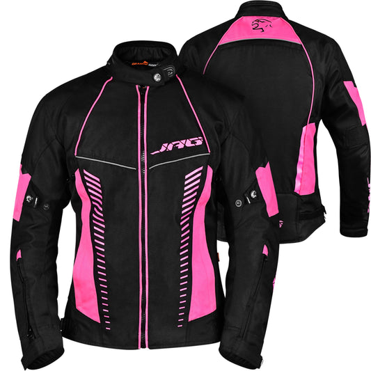 Chaqueta de Motociclista Diana para Mujer (Rosa)
