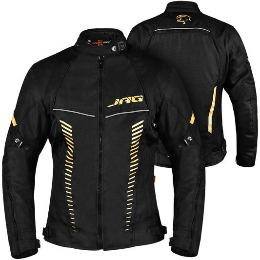 Chaqueta de moto de turismo para mujer Diana (negra)