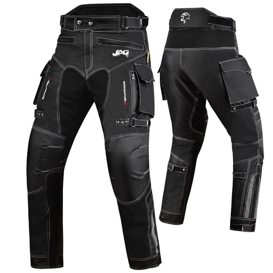 Pantalón protector de motocicleta JAG Maverick - Negro