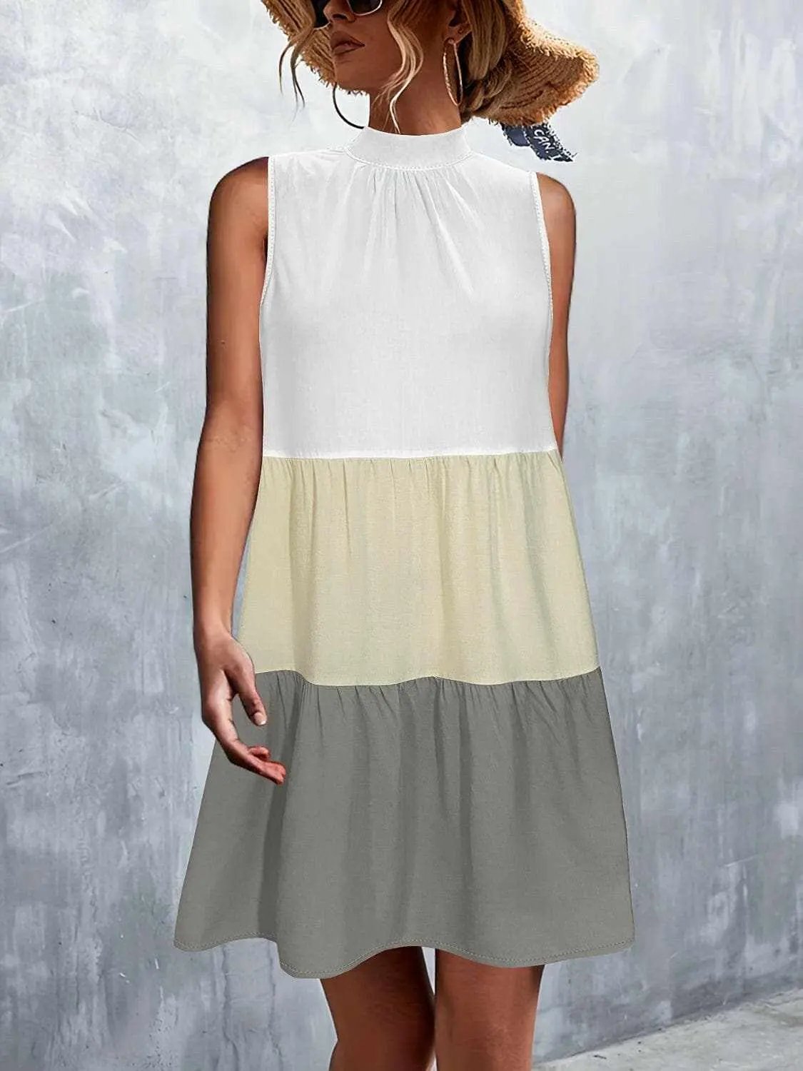 Dresses Trendsi just arrived - Tied color block sleeveless dress