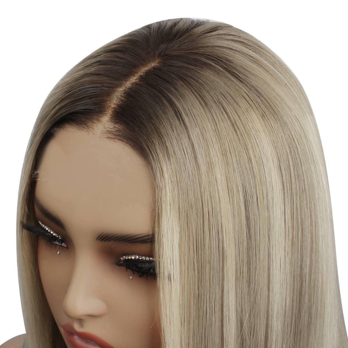 Peluca con cierre Tiffany Glueless 5x5 HD Lace, cabello 100% humano, teñida profesionalmente