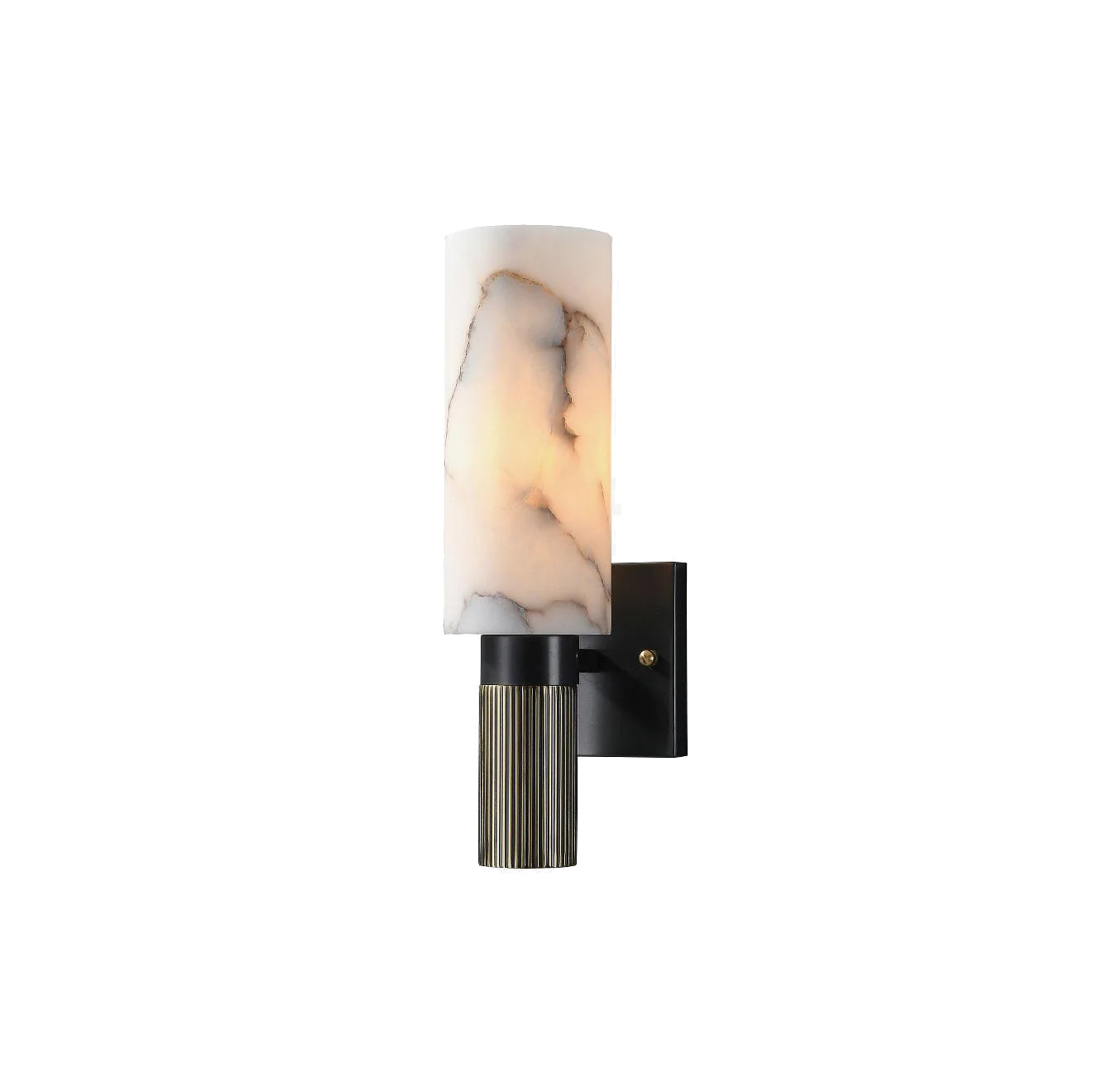 Aplique de pared antorcha de alabastro