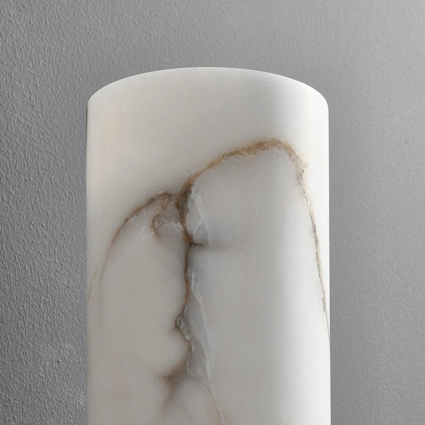 Aplique de pared antorcha de alabastro
