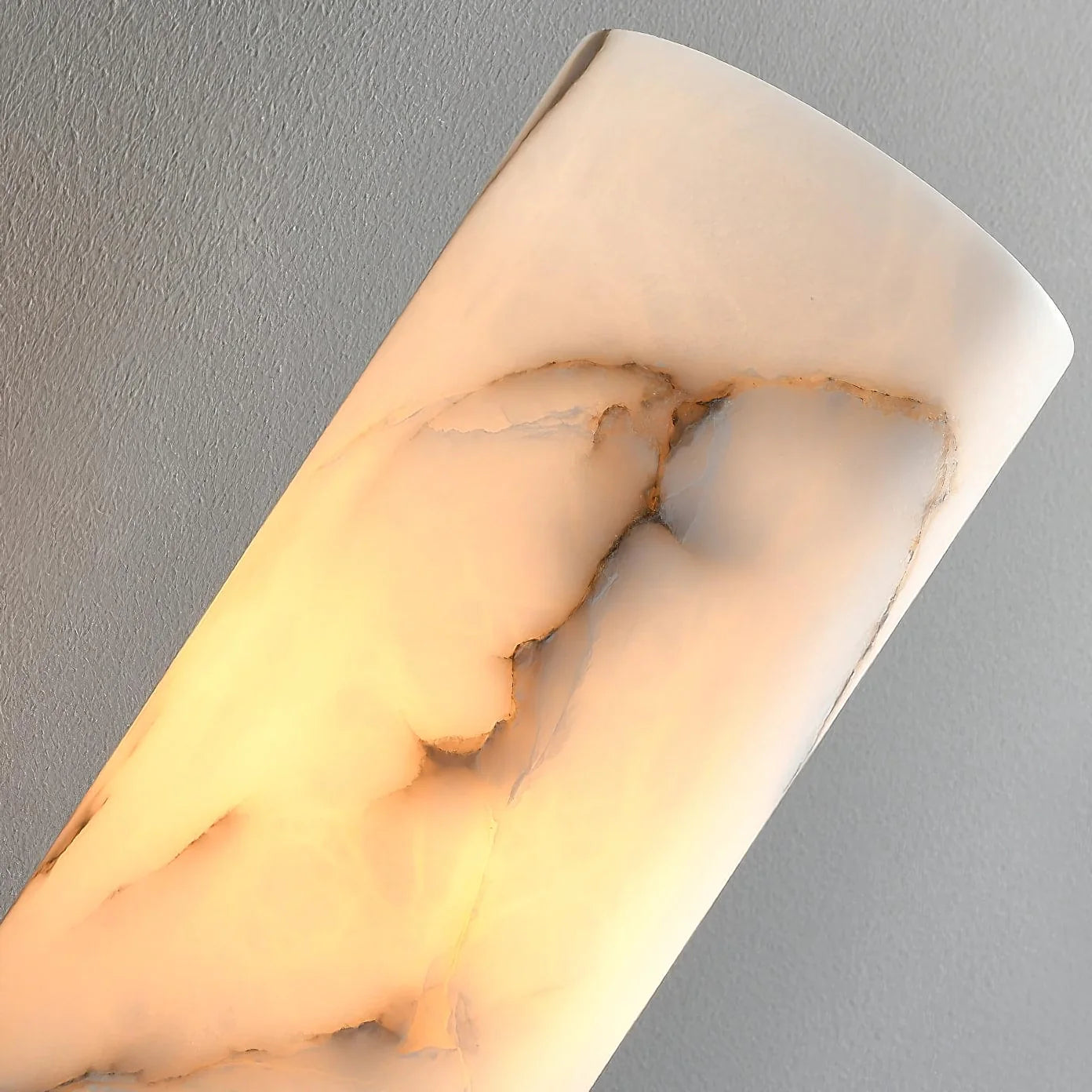 Aplique de pared antorcha de alabastro