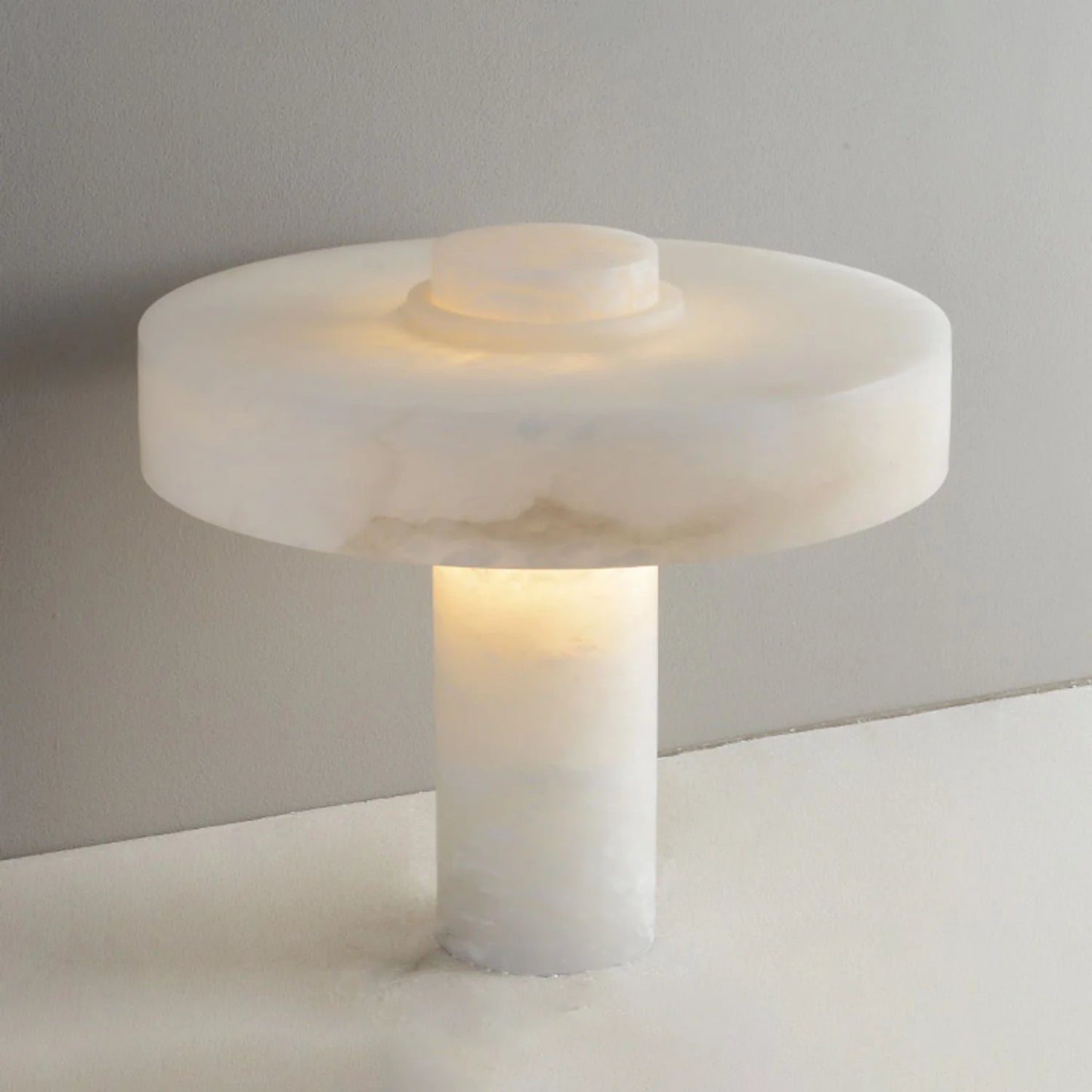 Lámpara de mesa Tramonto de alabastro