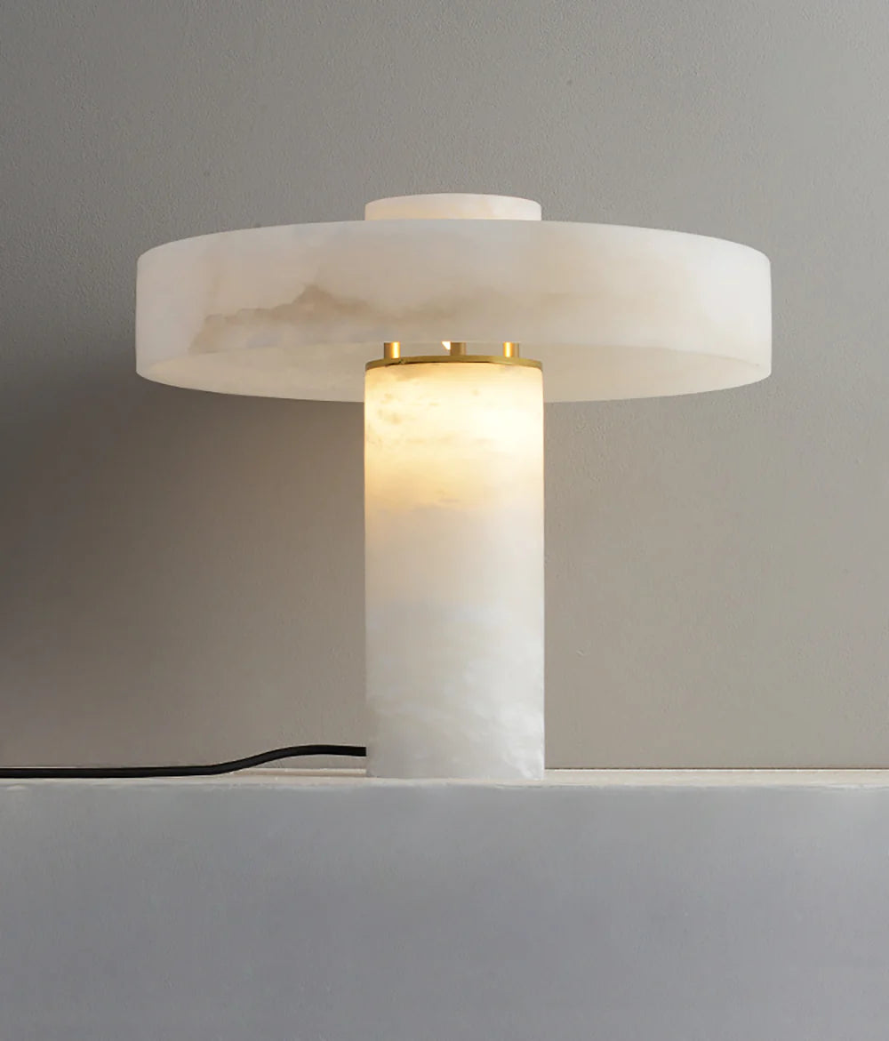 Lámpara de mesa Tramonto de alabastro