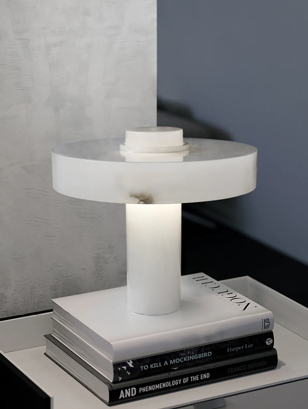 Lámpara de mesa Tramonto de alabastro