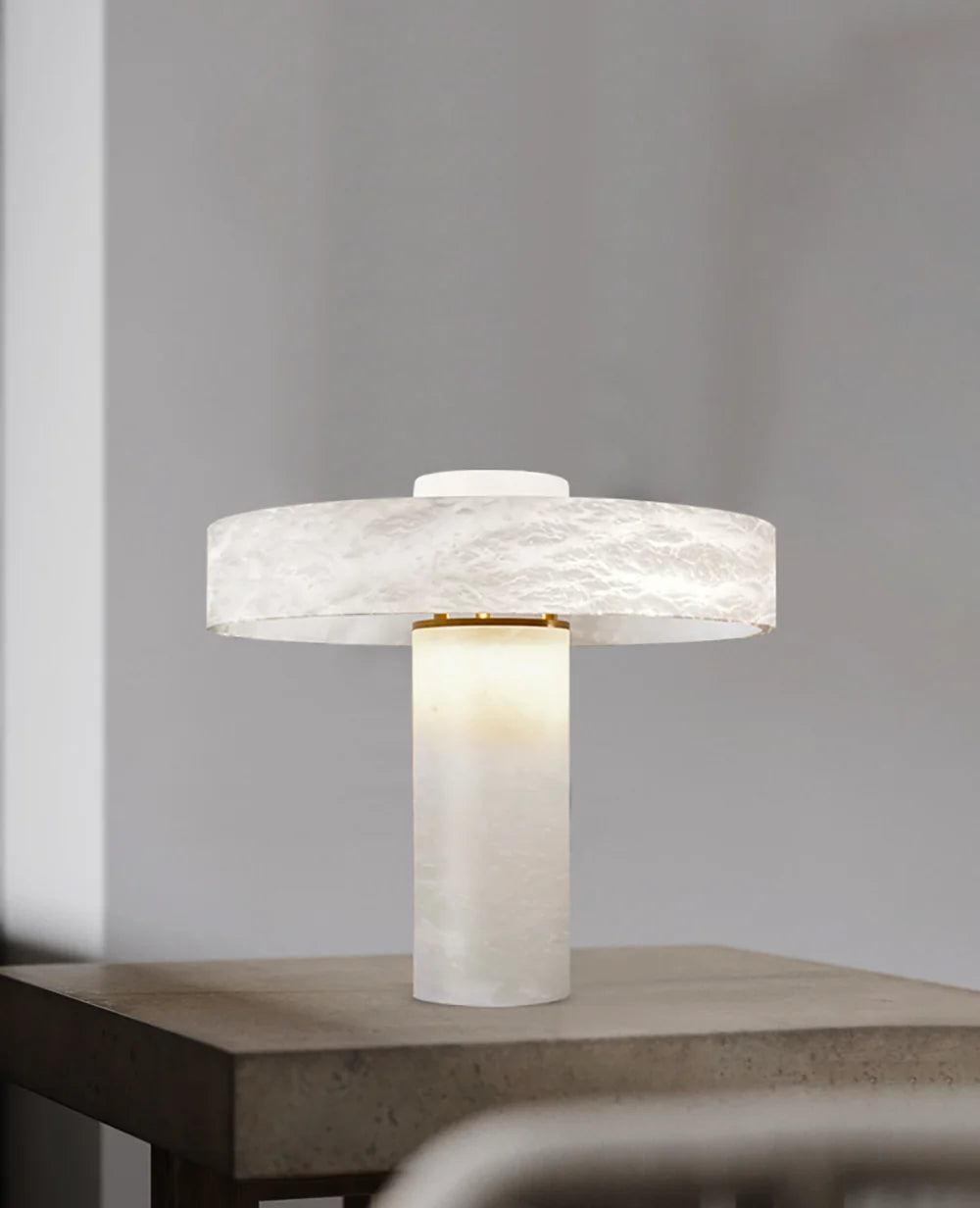 Lámpara de mesa Tramonto de alabastro