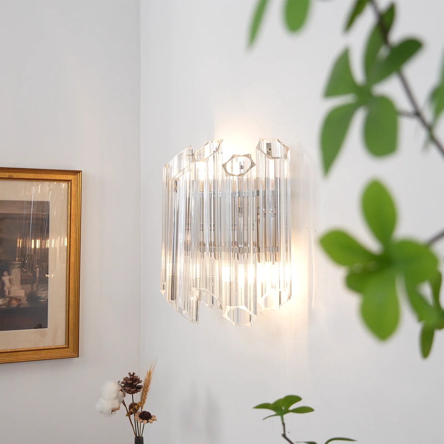 Aplique de Pared Palermo con Espejo Transparente