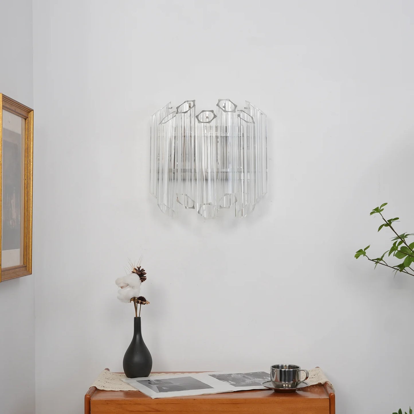 Aplique de Pared Palermo con Espejo Transparente