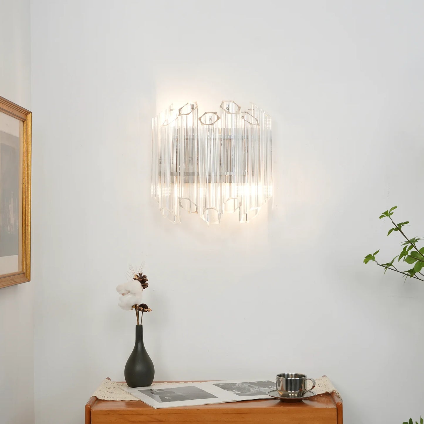Aplique de Pared Palermo con Espejo Transparente