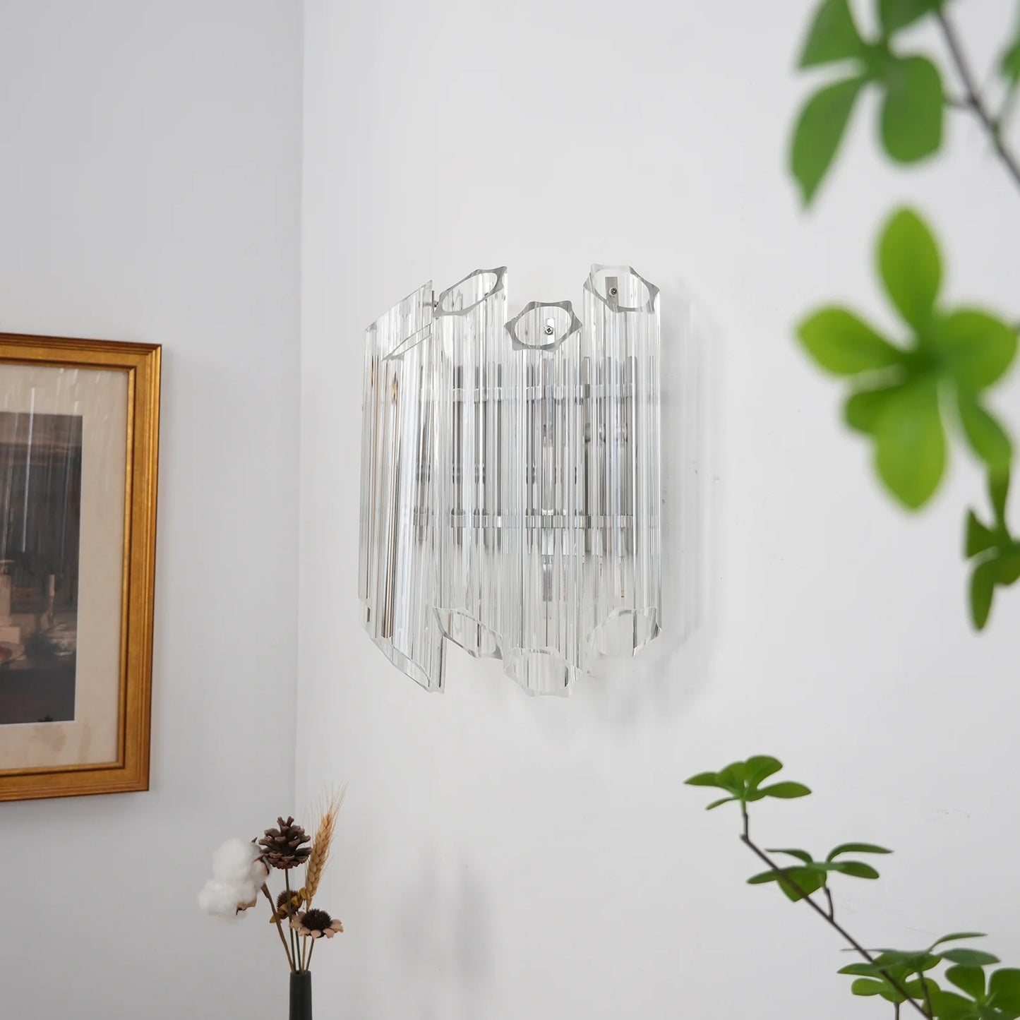 Aplique de Pared Palermo con Espejo Transparente