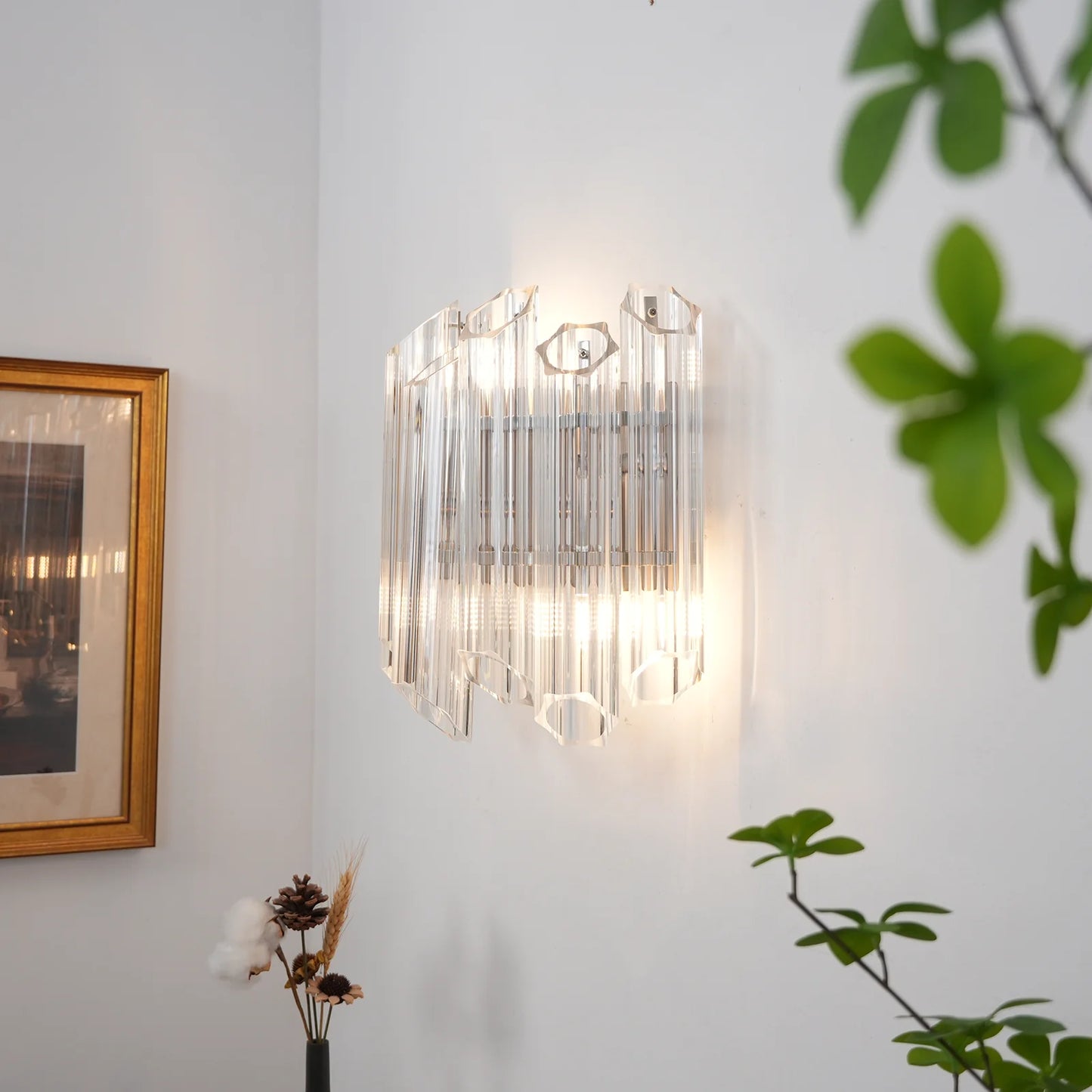 Aplique de Pared Palermo con Espejo Transparente