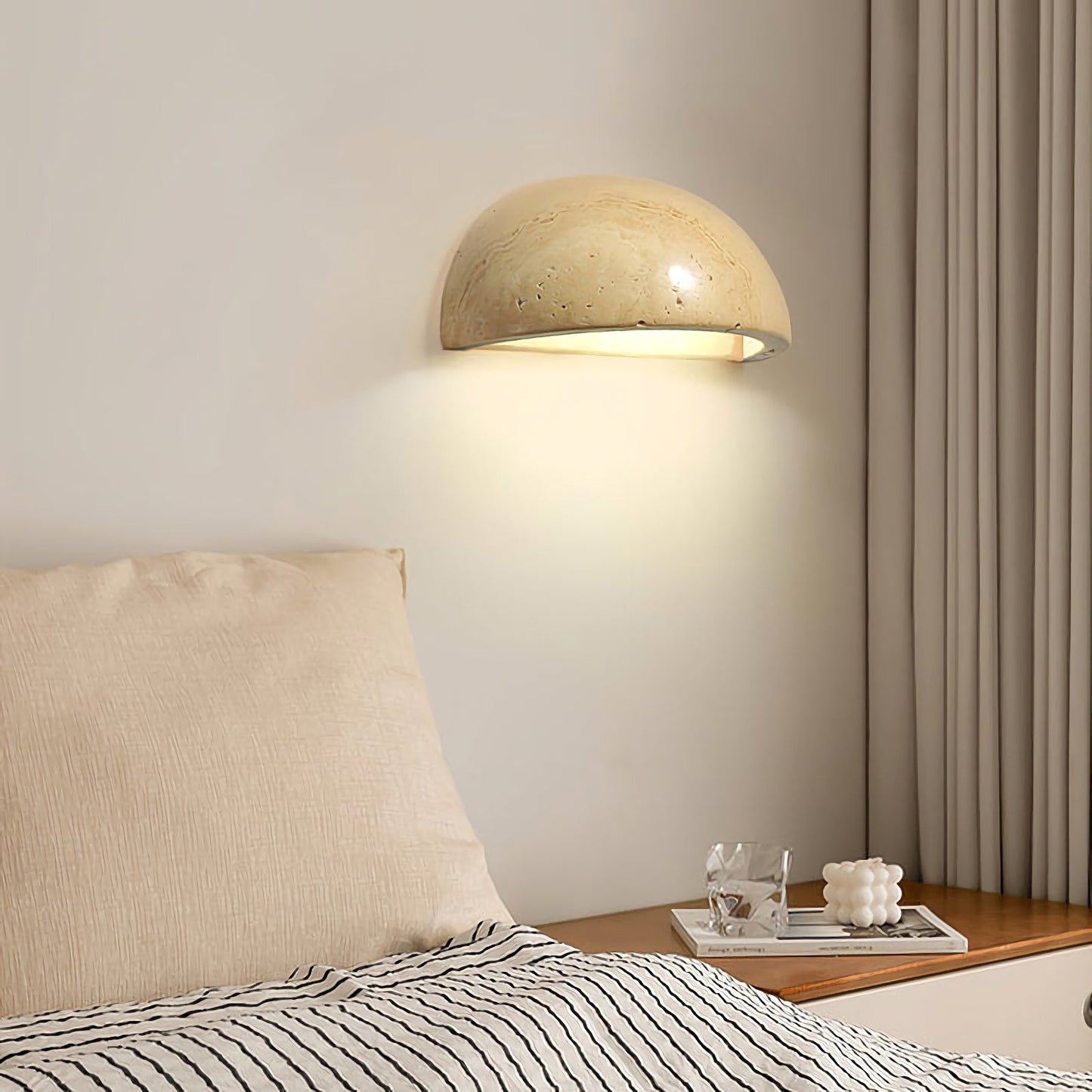 Lámpara de Pared Artística de Travertino
