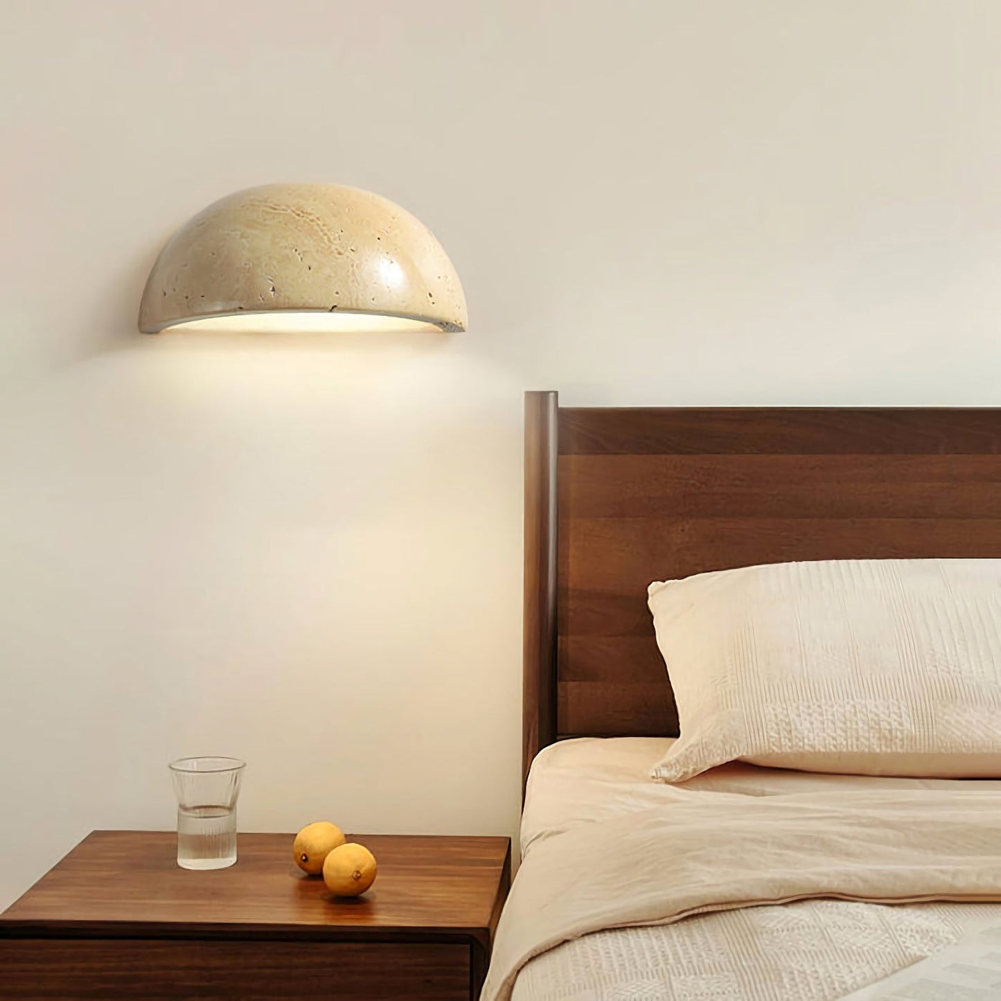 Lámpara de Pared Artística de Travertino