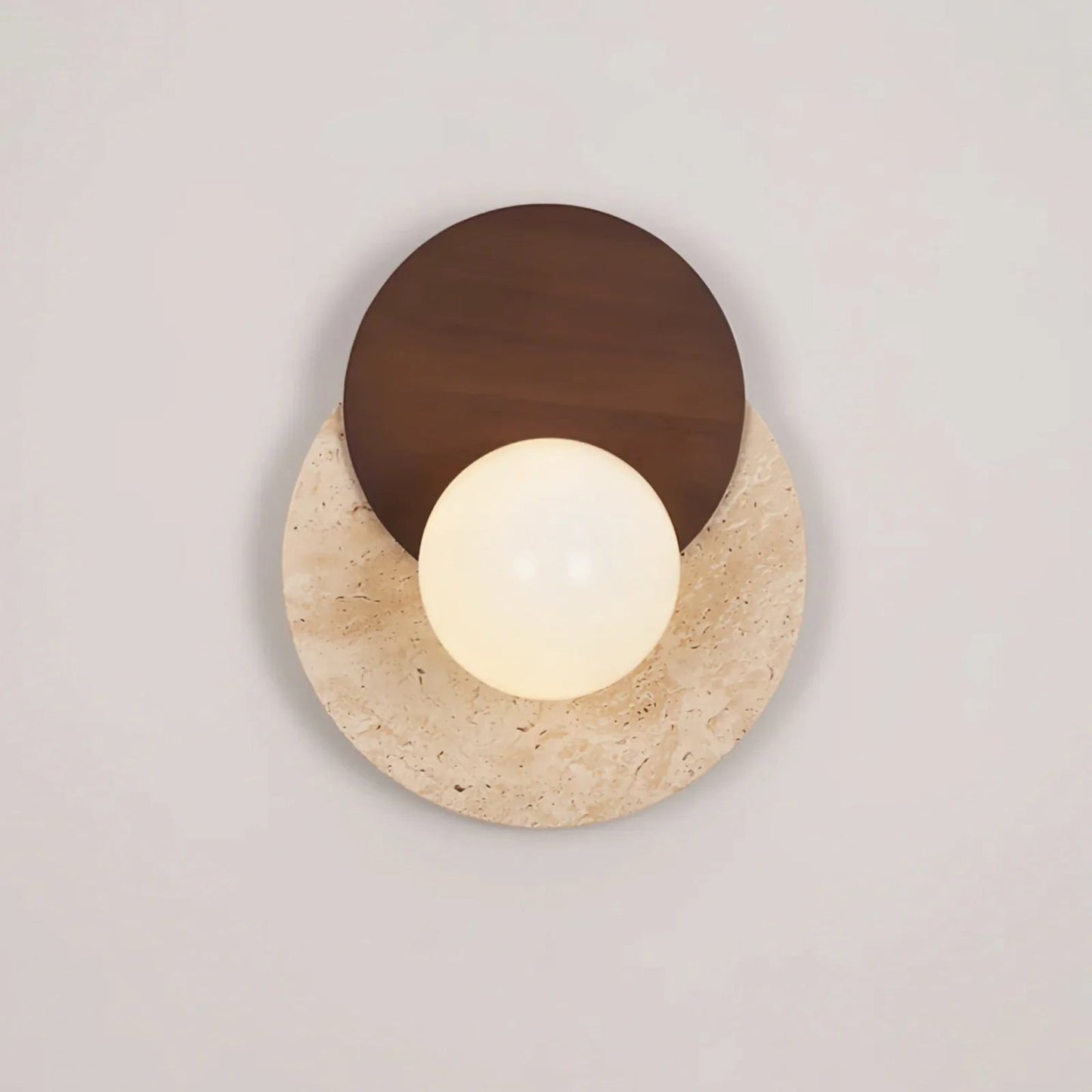 Lámpara de pared de travertino