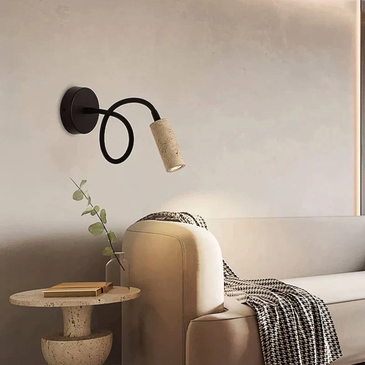 Aplique de pared ajustable Travertino