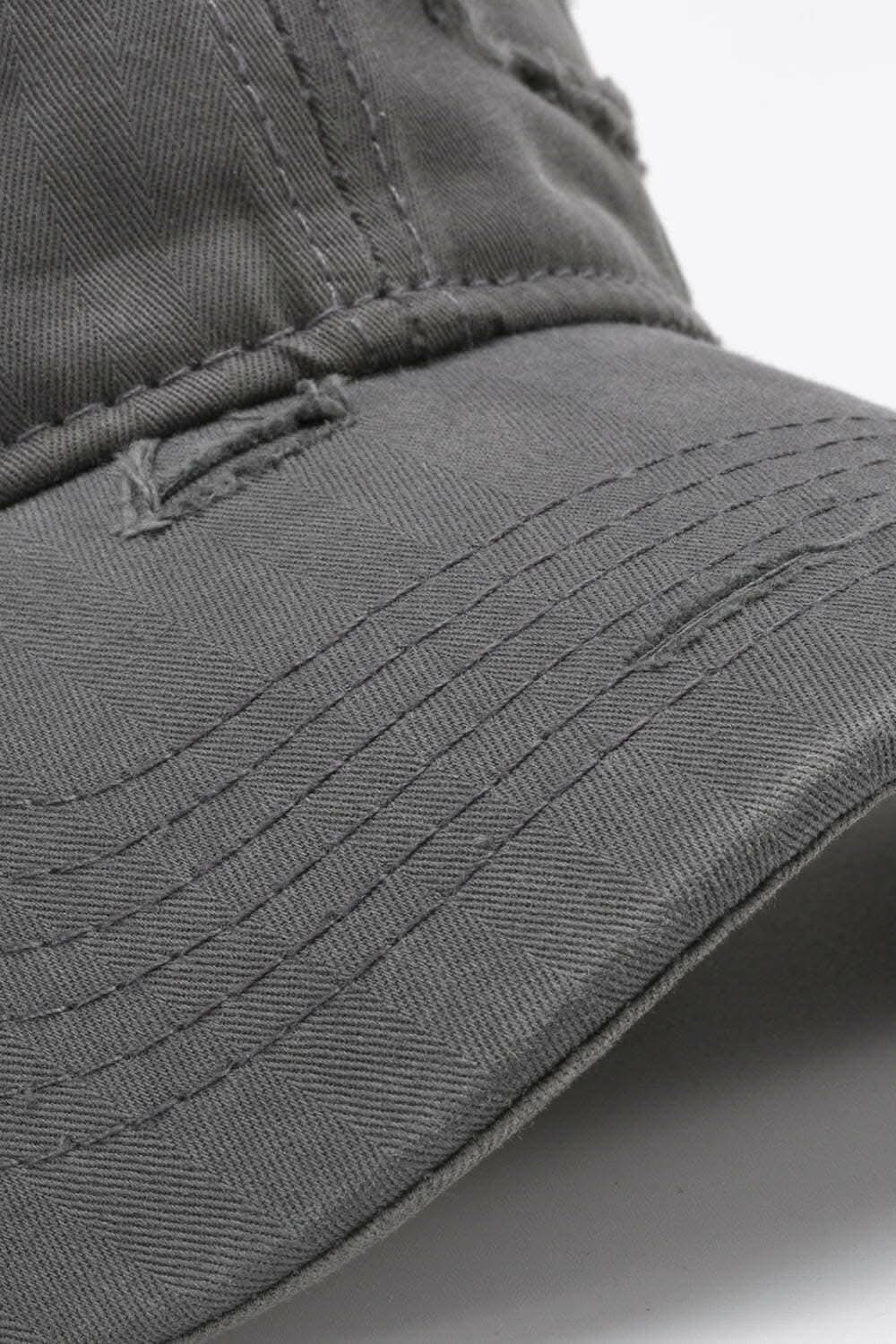 Gorra de béisbol desgastada Trendsi de algodón ajustable — Estilo vintage