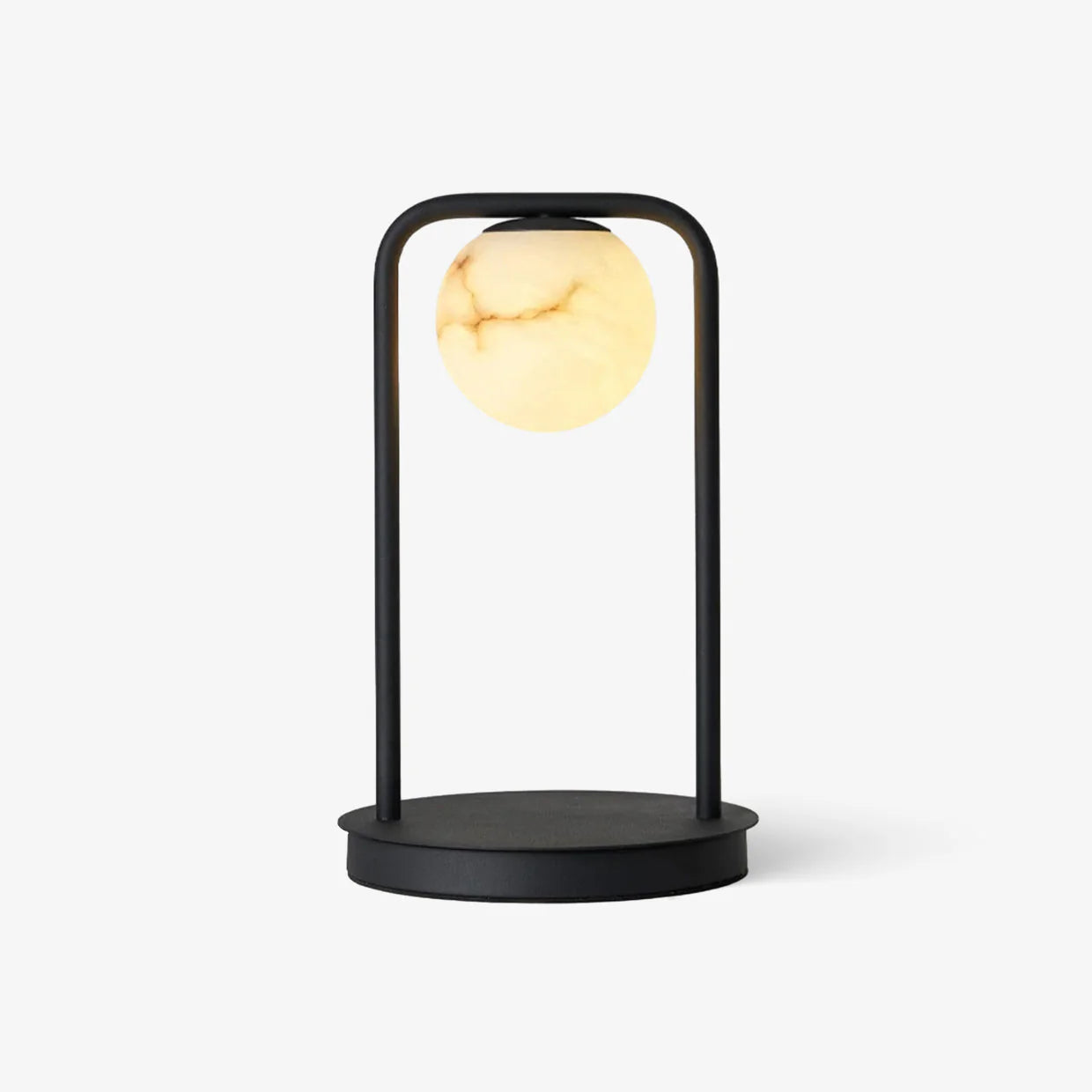 Lámpara de mesa Alabaster Tribeca negra