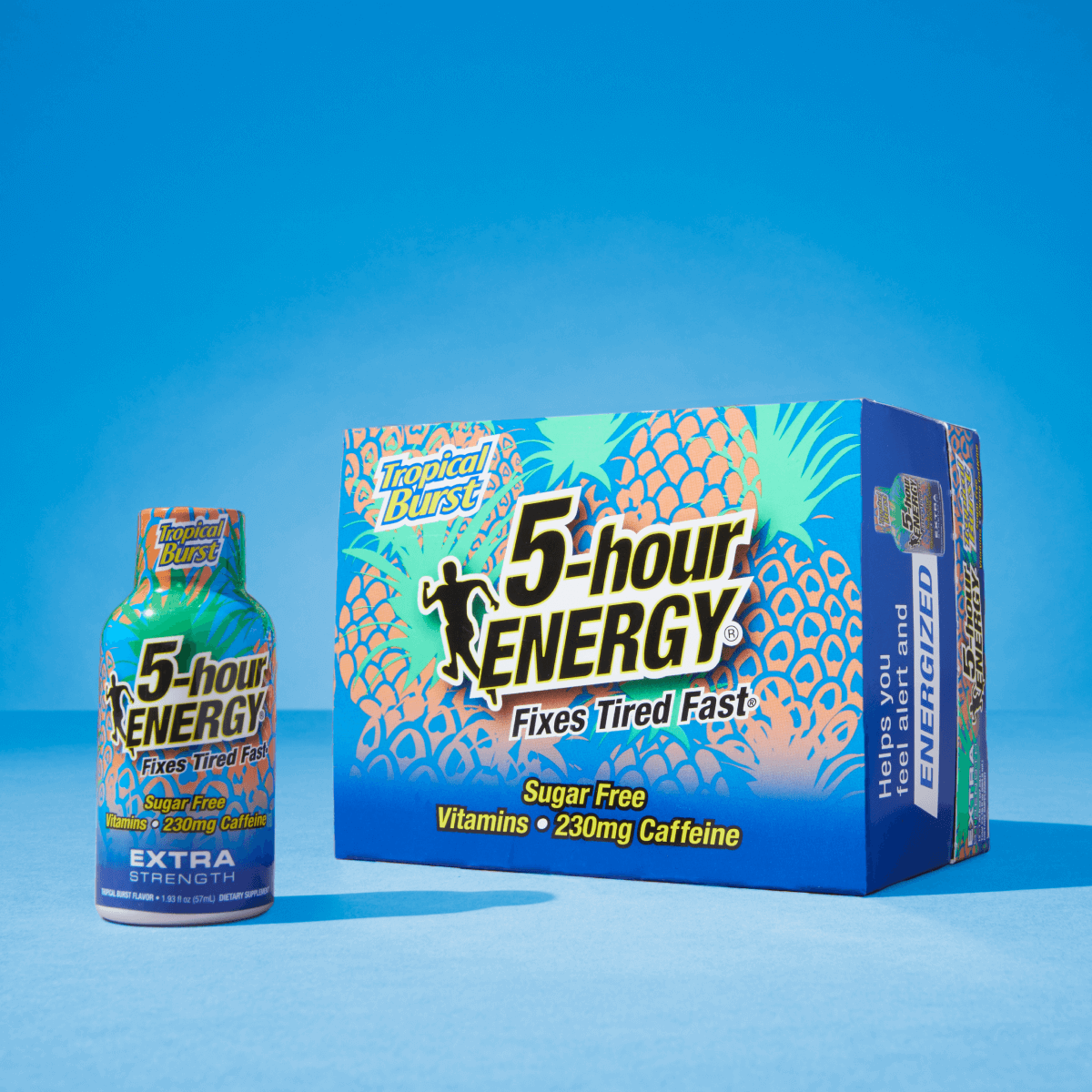 Chupitos de energía 5-hour ENERGY de potencia extra, sabor Tropical Burst