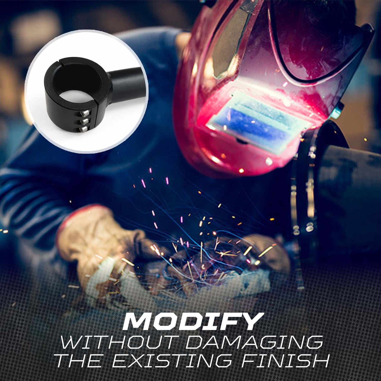 Split Collar Tube Clamp for 1.75" OD Roll Bar