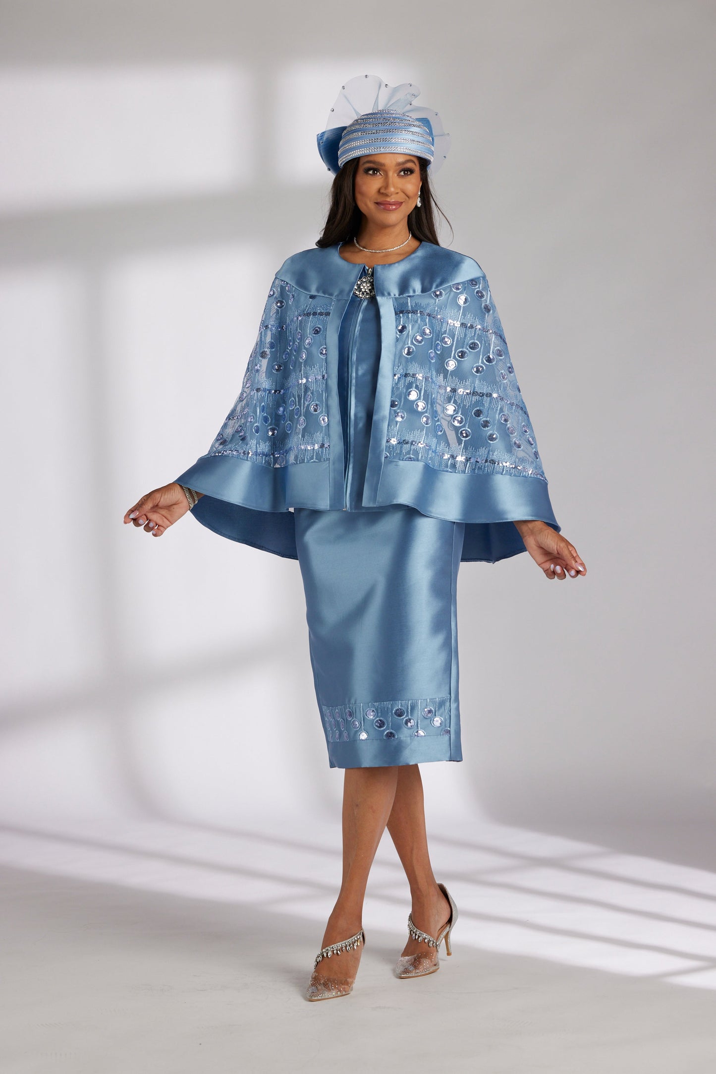 Sheer Beauty Cape Suit by LUXE