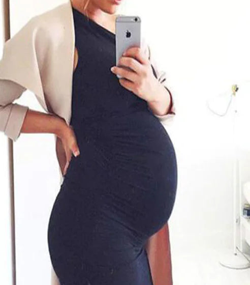 Sleeveless Dress for Expecting Mothers - Simple Style - # WOAA211410009 - PRG
