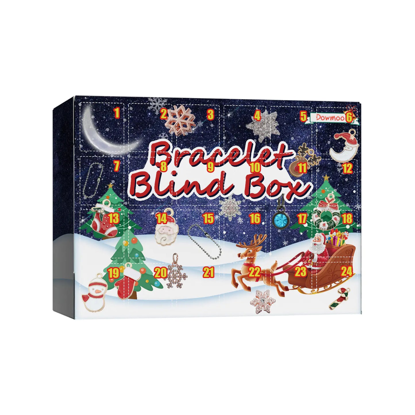 Dowmoo DIY Christmas Advent Calendar Bracelet Kit