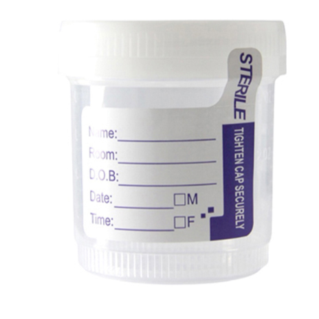 Vaso para orina sin tira de temperatura 90 ml