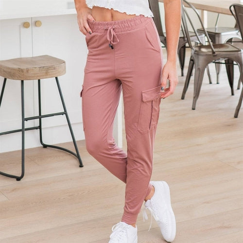 Pantalón deportivo ultrasuave con bolsillo tipo cargo