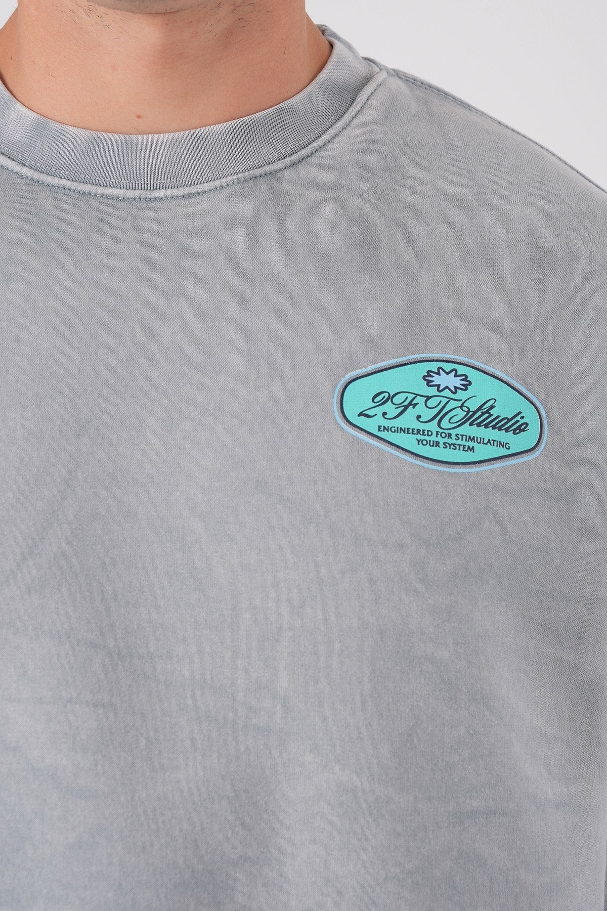 Sudadera unisex lavada con gráfico – Estampado trasero "Reasonable"
