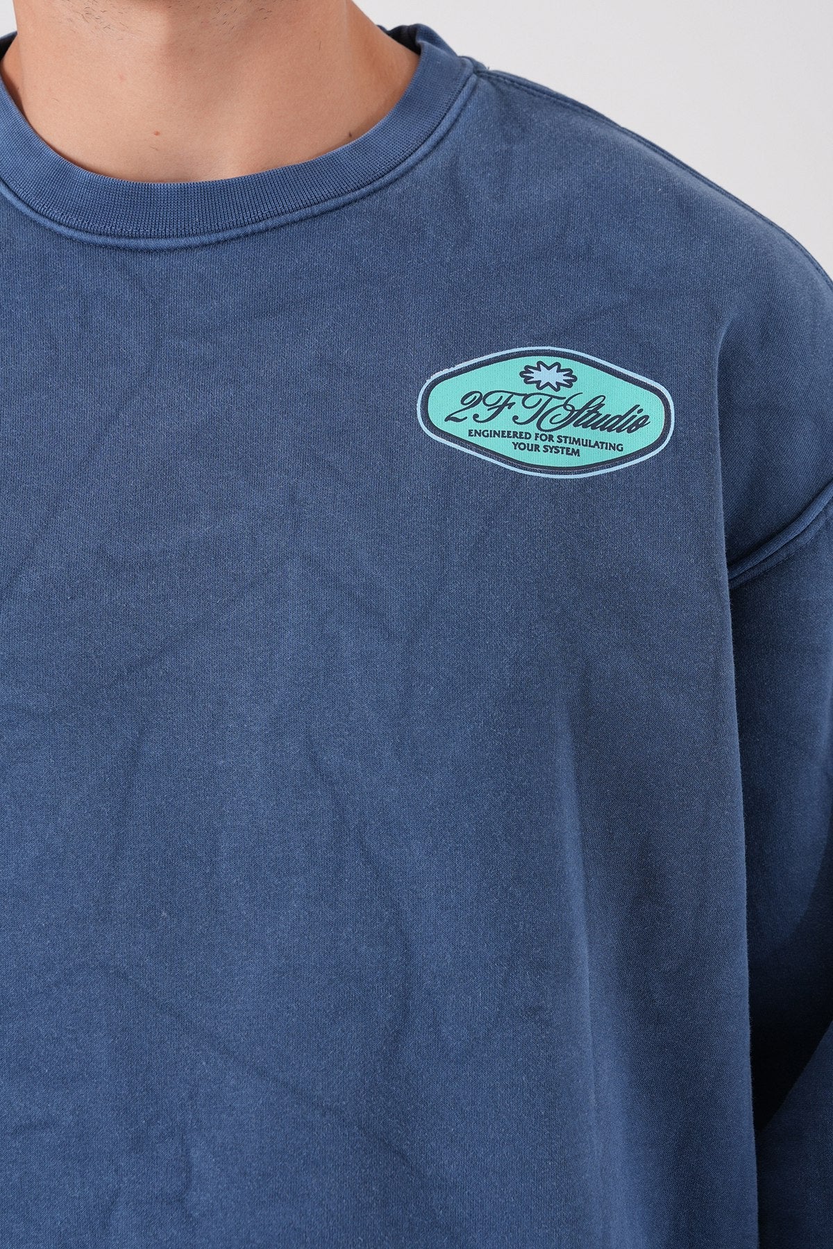 Sudadera unisex lavada con gráfico – Estampado trasero "Reasonable"