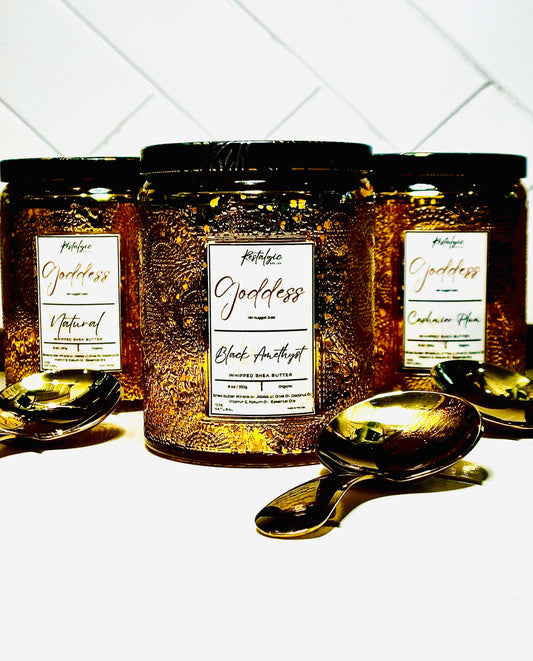 Unleash Your Inner Goddess with our Divine Glimmer Body Butter - With Gold Spoon