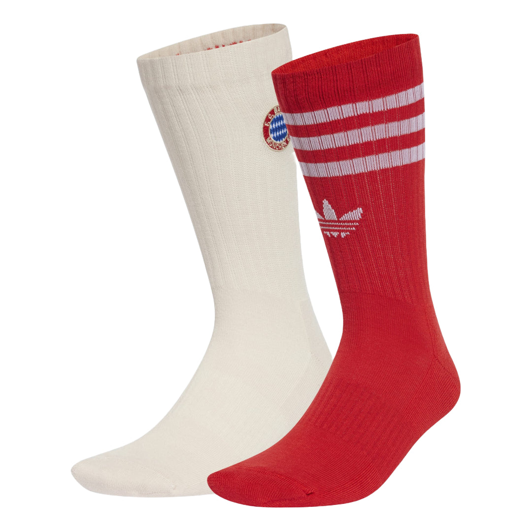 Calcetines Adidas FCB Crew - Lino/Rojo