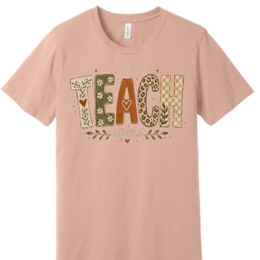 Fall fun trendy Teacher shirt | 100% Cotton Tshirt | Fall teacher Shirt | Stylish Trendy Apparel nn