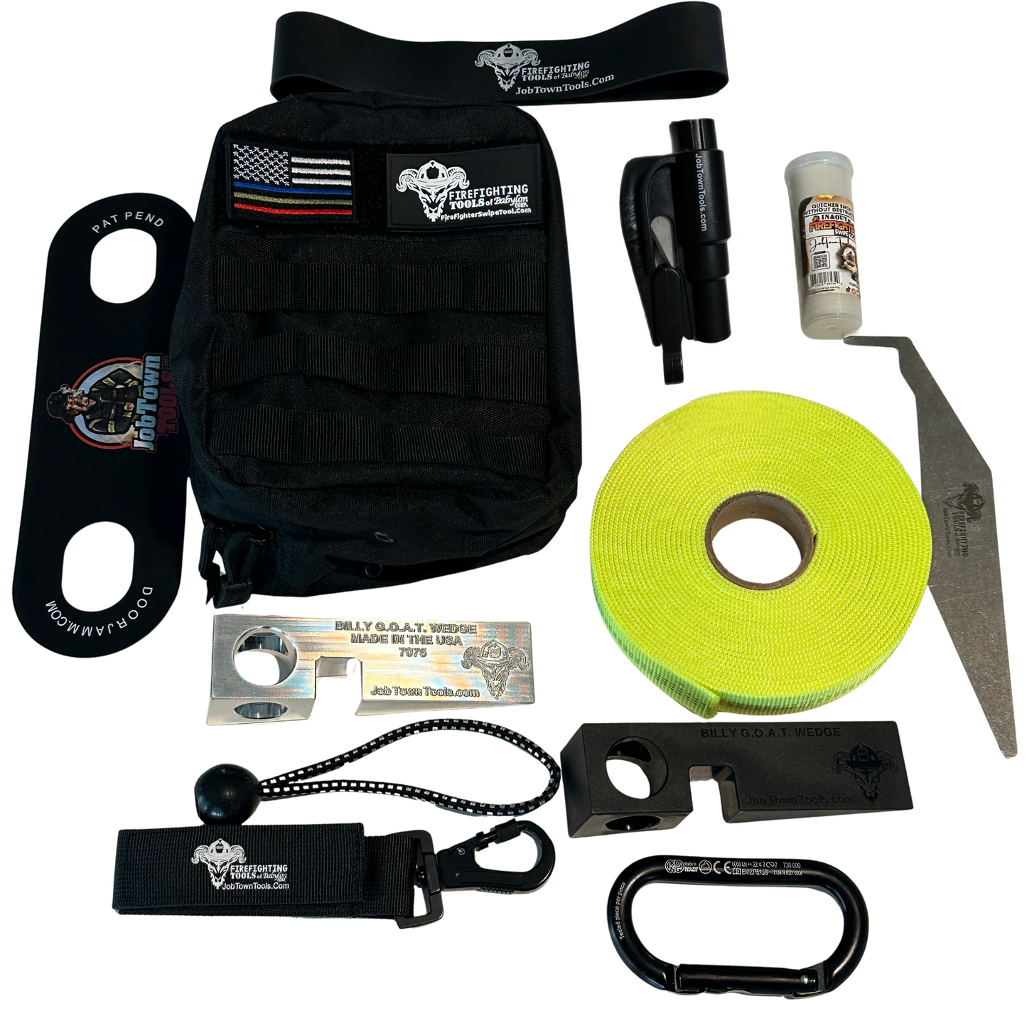 Kit de herramientas definitivo para bomberos - Kit de cinchas y herramientas
